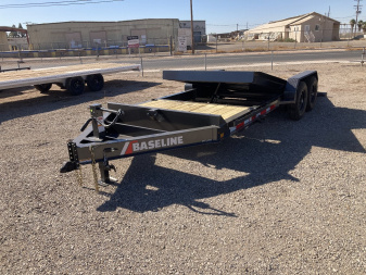 New 2025 BASELINE HTL207 20X82 HYD DAMPENED Equipment Trailer