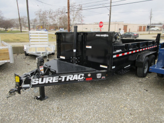 New 2025 Sure-Trac 7 x 14 Pro Series Telescopic Dump Trailer 15.4K
