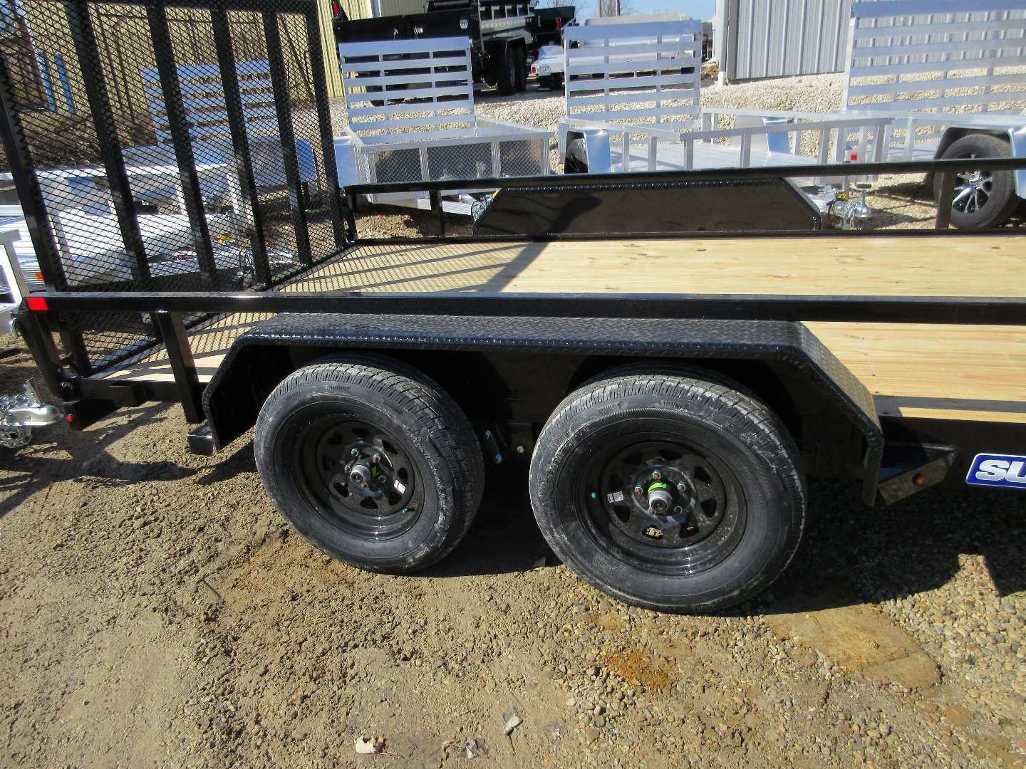 New 2025 SURE-TRAC 7X14 TUBE TOP 7K Utility Trailer