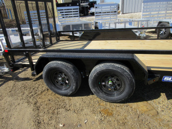 New 2025 SURE-TRAC 7X14 TUBE TOP 7K Utility Trailer