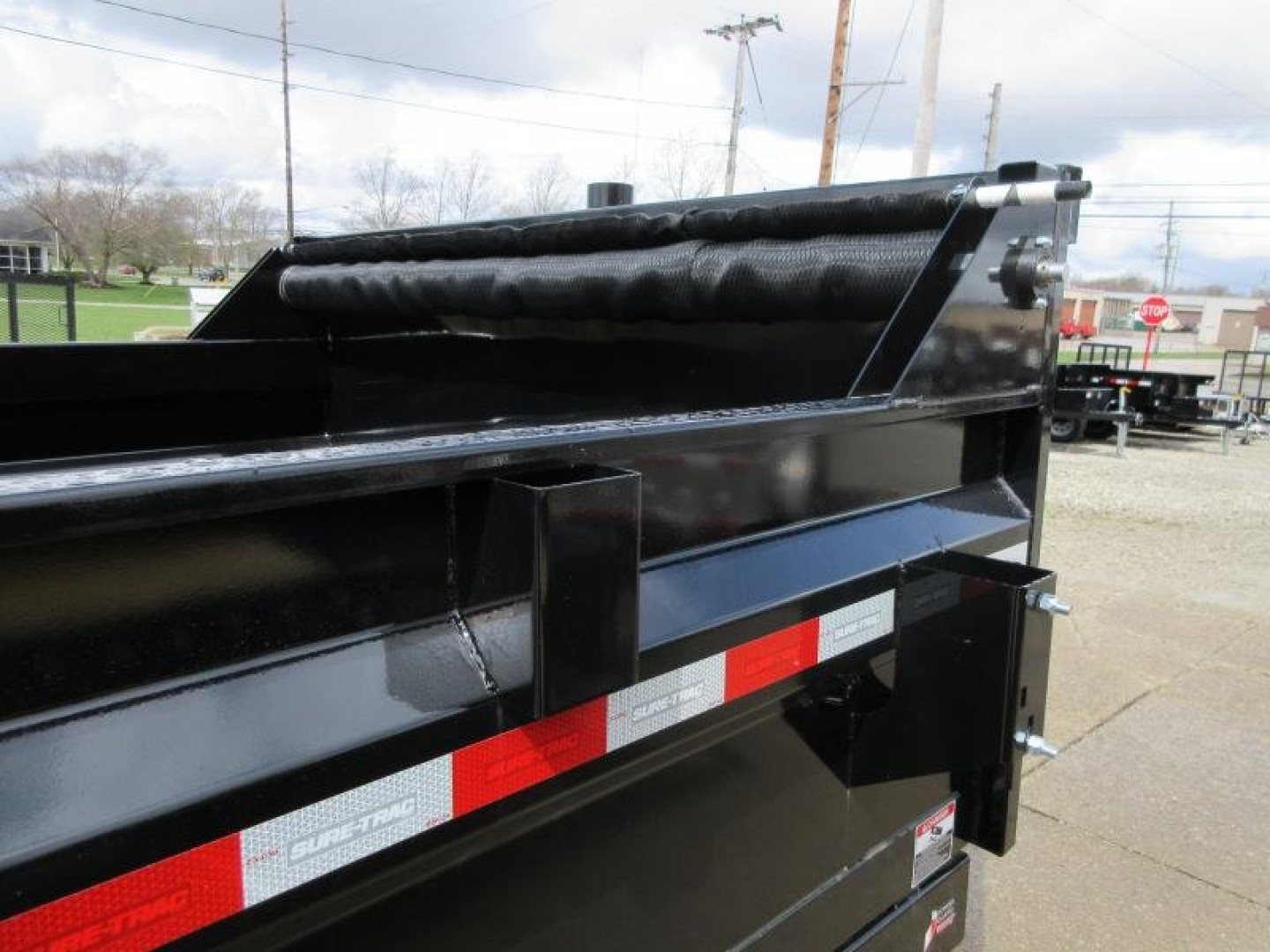 New 2025 SURE-TRAC 82 IN x 12 HD Low Profile Dump Trailer 12K Telescopic Dump Trailer