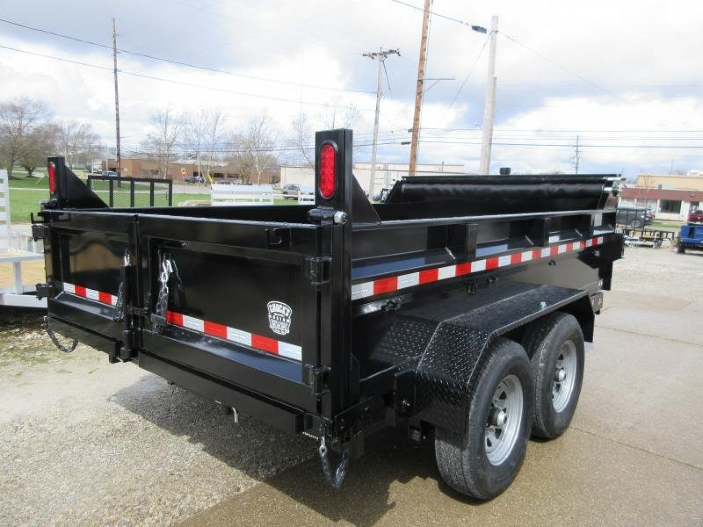 New 2025 SURE-TRAC 82 IN x 12 HD Low Profile Dump Trailer 12K Telescopic Dump Trailer
