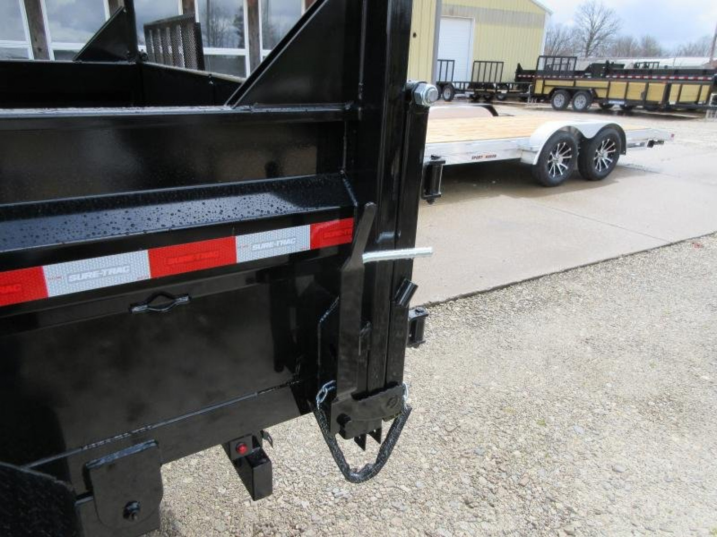 New 2025 SURE-TRAC 82 IN x 12 HD Low Profile Dump Trailer 12K Telescopic Dump Trailer