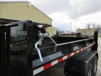 New 2025 SURE-TRAC 82 IN x 12 HD Low Profile Dump Trailer 12K Telescopic Dump Trailer
