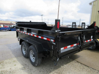 New 2025 SURE-TRAC 82 IN x 12 HD Low Profile Dump Trailer 12K Telescopic Dump Trailer