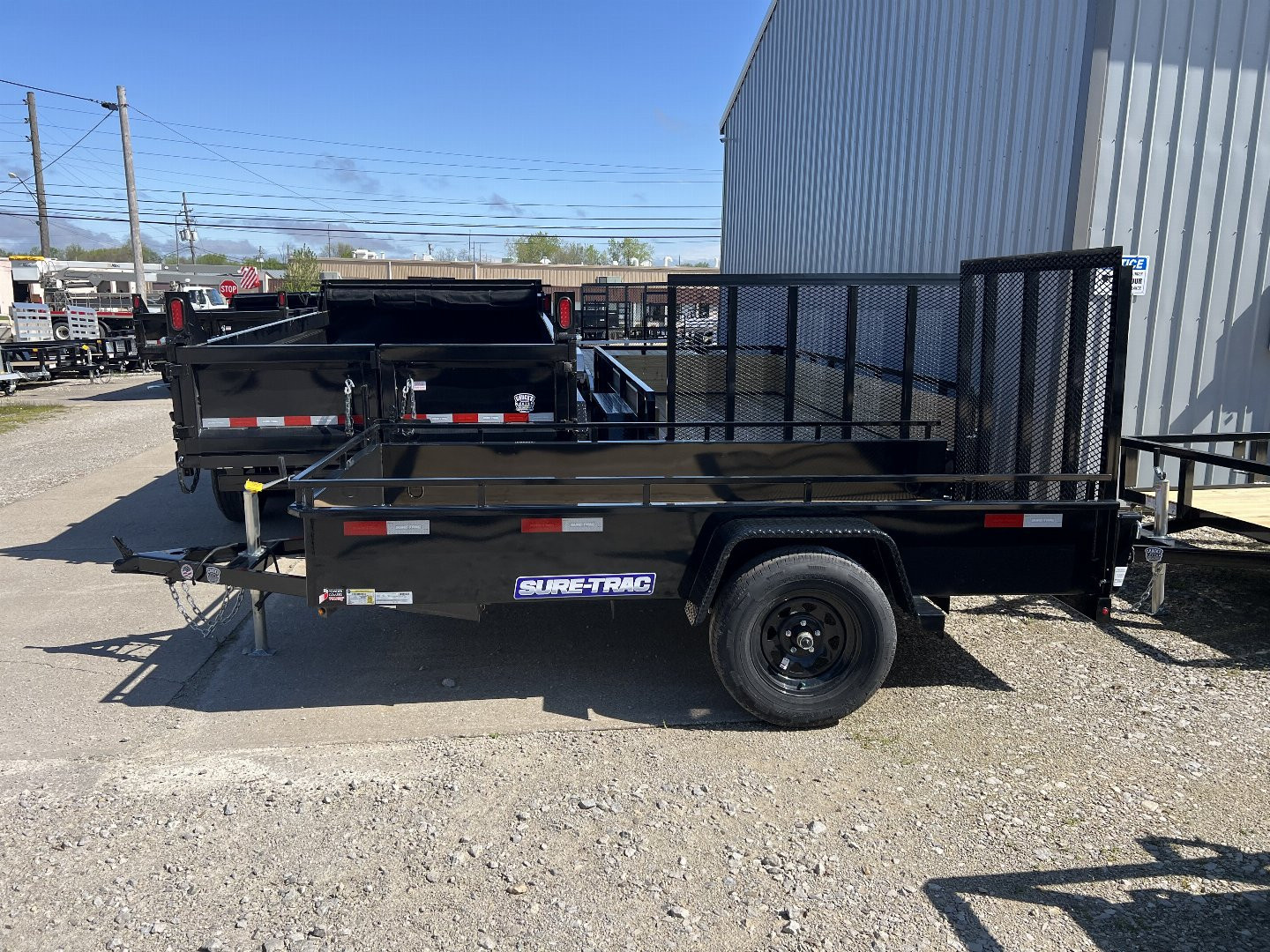 New 2025 Sure-Trac 5X10 STEEL HIGH SIDE Utility Trailer