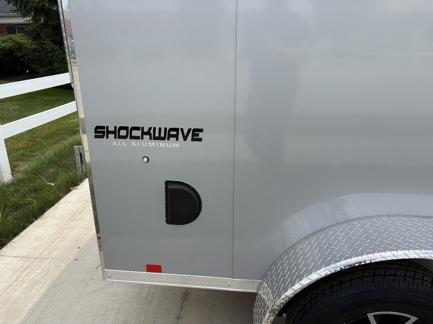 New 2025 IMPACT TRAILERS 7'X14' ALL ALUMINUM SHOCKWAVE RAMP DOOR SILVER Cargo / Enclosed Trailer