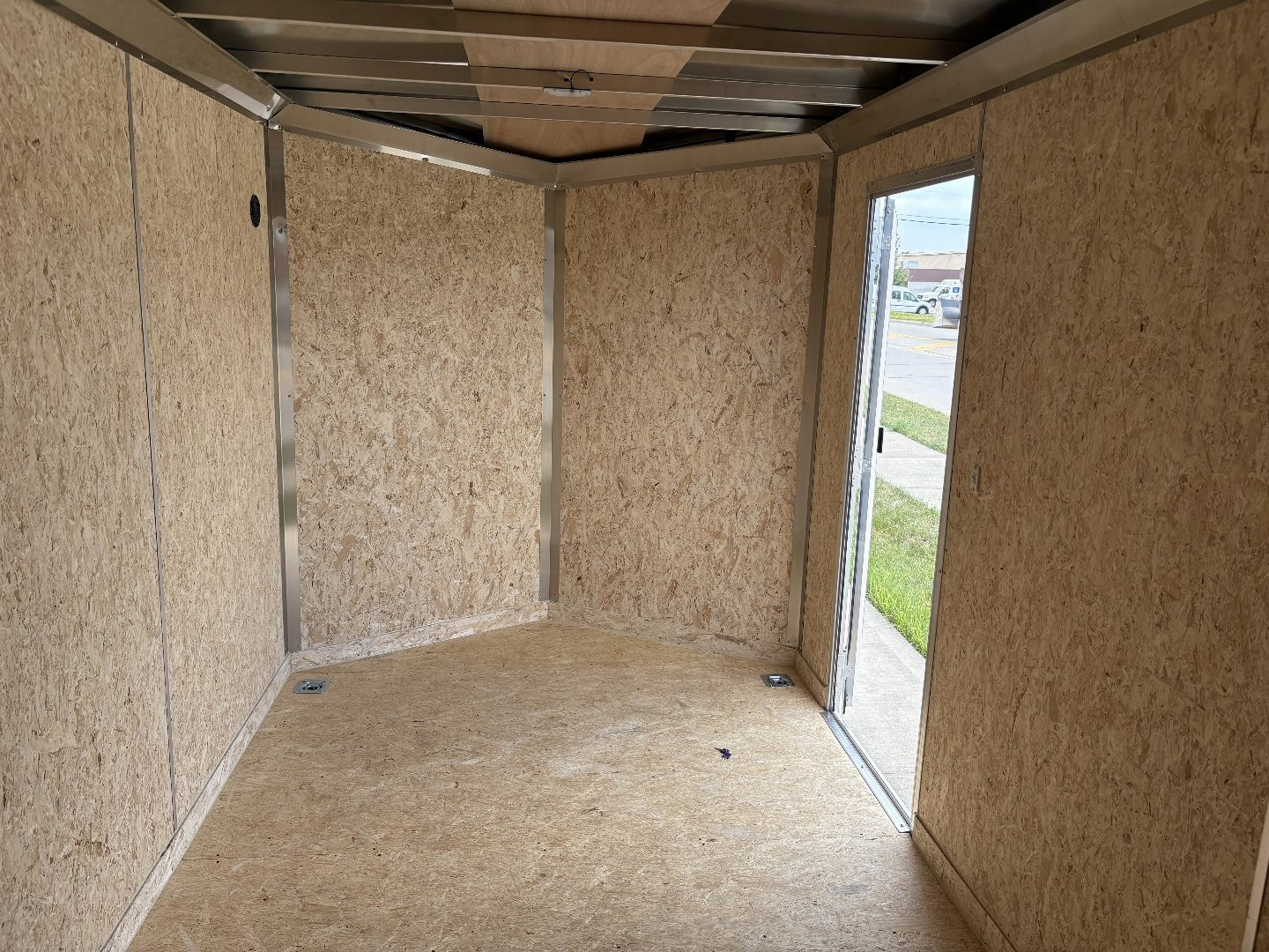 New 2025 IMPACT TRAILERS 7'X14' ALL ALUMINUM SHOCKWAVE RAMP DOOR SILVER Cargo / Enclosed Trailer