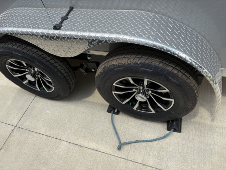 New 2025 IMPACT TRAILERS 7'X14' ALL ALUMINUM SHOCKWAVE RAMP DOOR SILVER Cargo / Enclosed Trailer