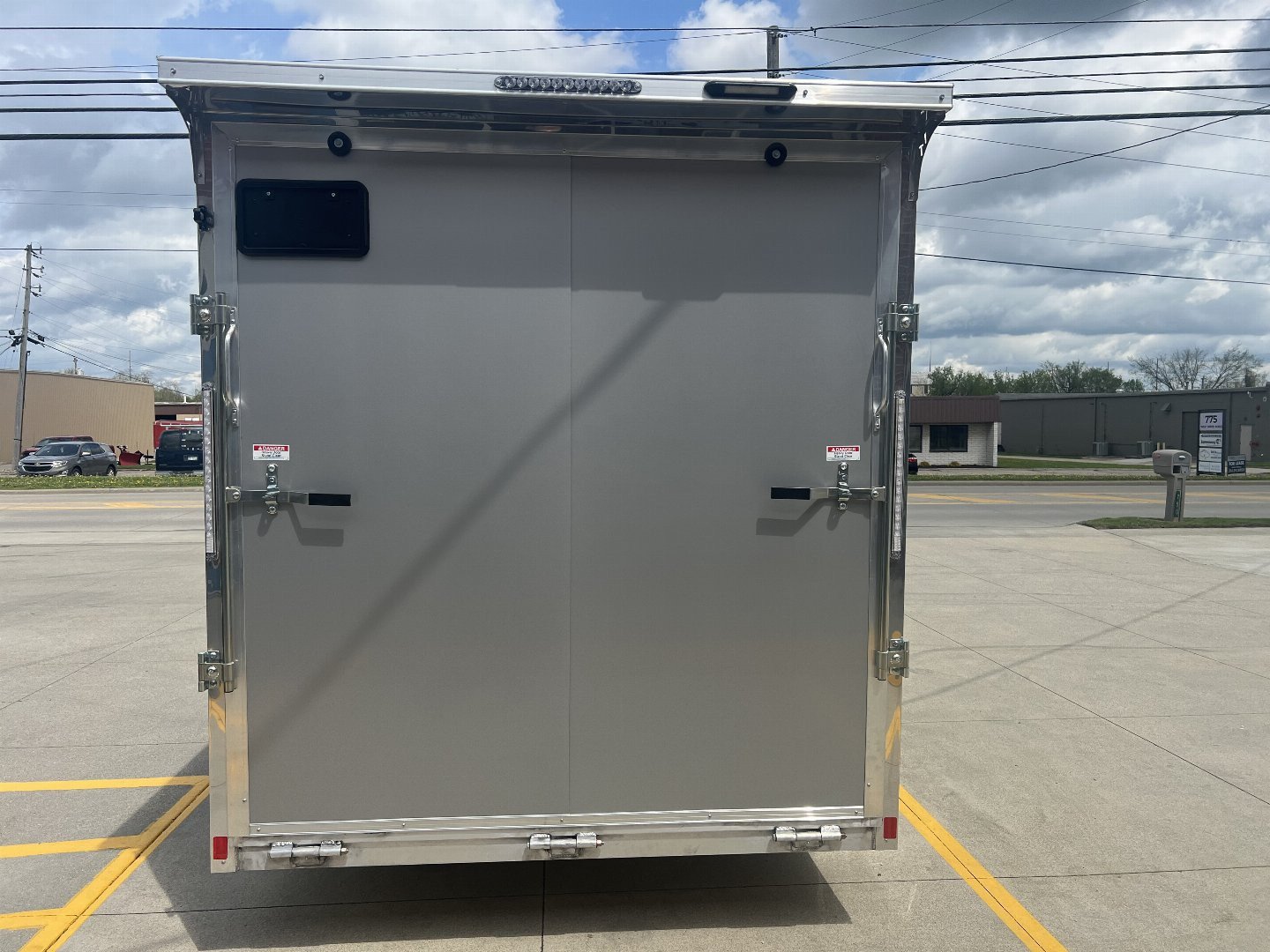 New 2025 Impact Trailers 7'X16' ALL ALUMINUM SHOCKWAVE RAMP DOOR SILVER Cargo / Enclosed Trailer