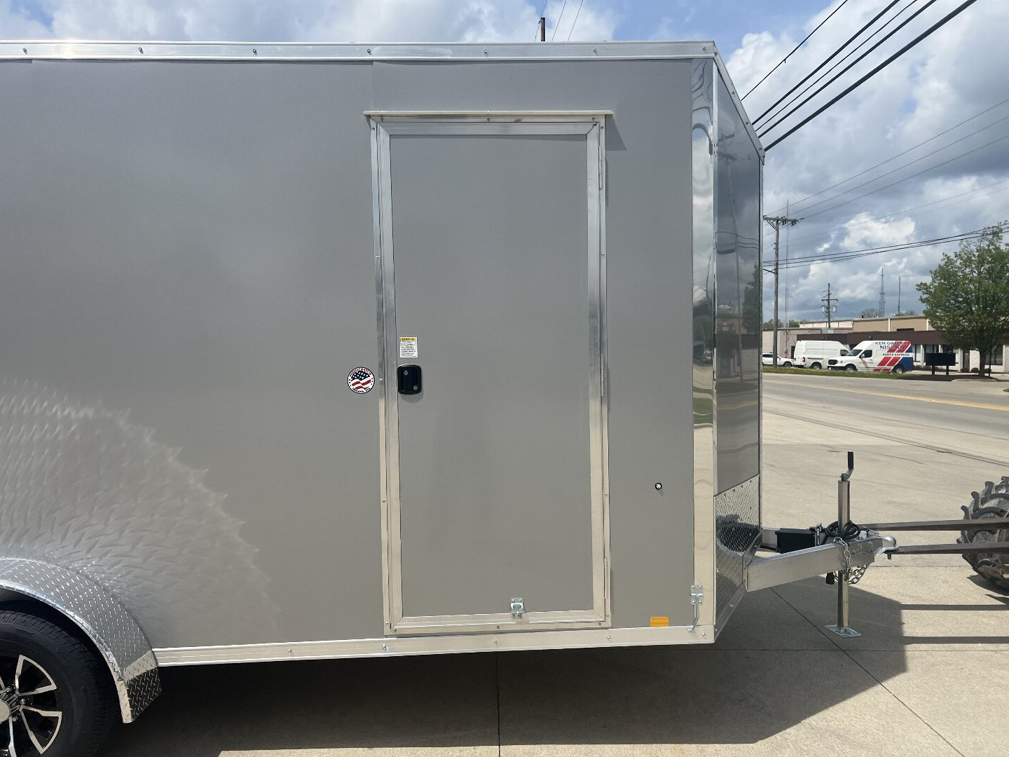 New 2025 Impact Trailers 7'X16' ALL ALUMINUM SHOCKWAVE RAMP DOOR SILVER Cargo / Enclosed Trailer