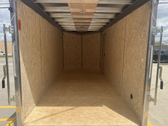 New 2025 Impact Trailers 7'X16' ALL ALUMINUM SHOCKWAVE RAMP DOOR SILVER Cargo / Enclosed Trailer