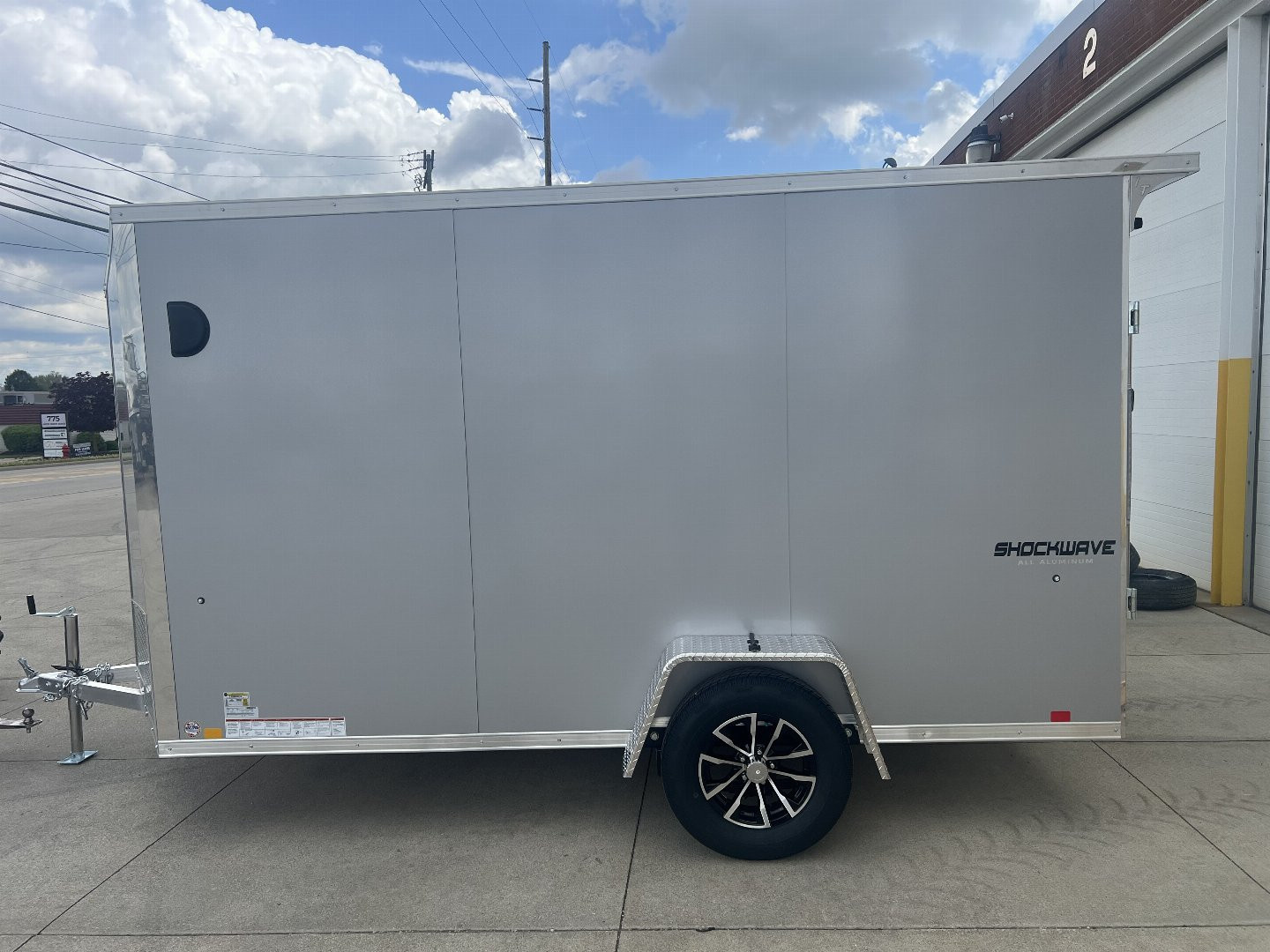 New 2025 Impact Trailers 6'X12' ALL ALUMINUM SHOCKWAVE RAMP DOOR SILVER Cargo / Enclosed Trailer