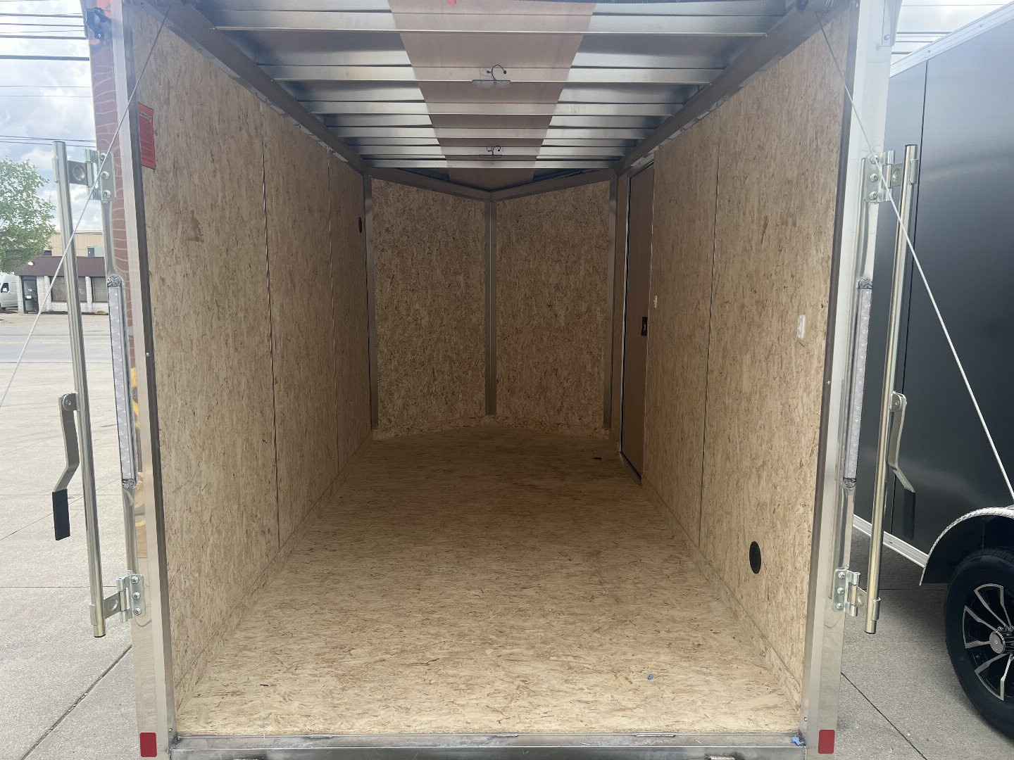 New 2025 Impact Trailers 6'X12' ALL ALUMINUM SHOCKWAVE RAMP DOOR SILVER Cargo / Enclosed Trailer