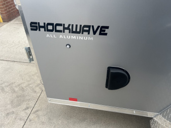 New 2025 Impact Trailers 6'X12' ALL ALUMINUM SHOCKWAVE RAMP DOOR SILVER Cargo / Enclosed Trailer