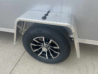 New 2025 Impact Trailers 6'X12' ALL ALUMINUM SHOCKWAVE RAMP DOOR SILVER Cargo / Enclosed Trailer