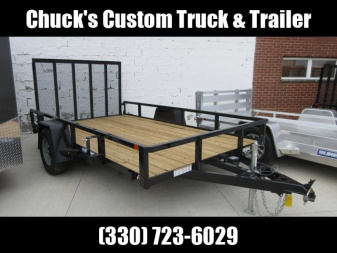 New 2025 Sure-Trac 7 x 12 Tube Top Utility Trailer 5K Brake