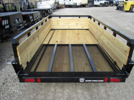 New Sure-Trac 5 x 10 Tube Top Three Board Trailer  3K