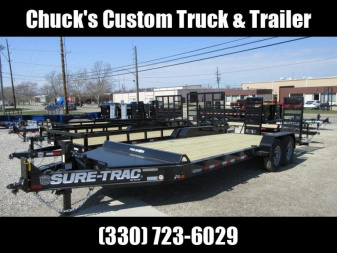New Sure-Trac 7 x 20 (17+3) Pro Series 15.4K Beam Implement Trailer