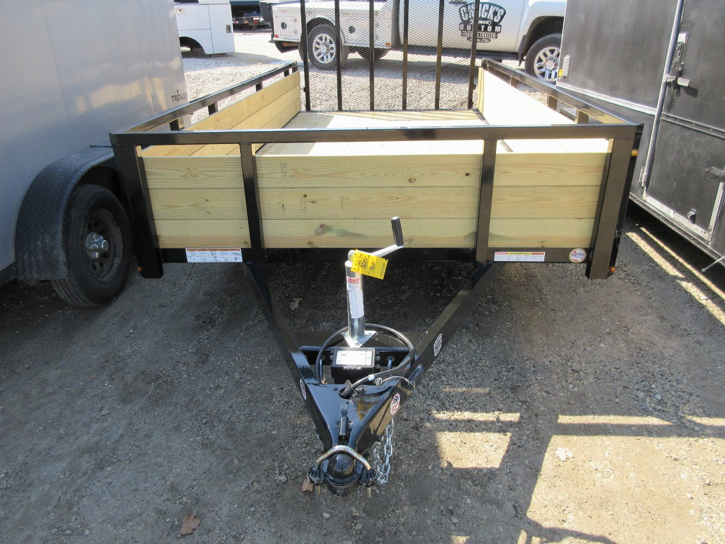 New Sure-Trac 7 x 14 Tube Top Three Board Trailer  7K Tandem