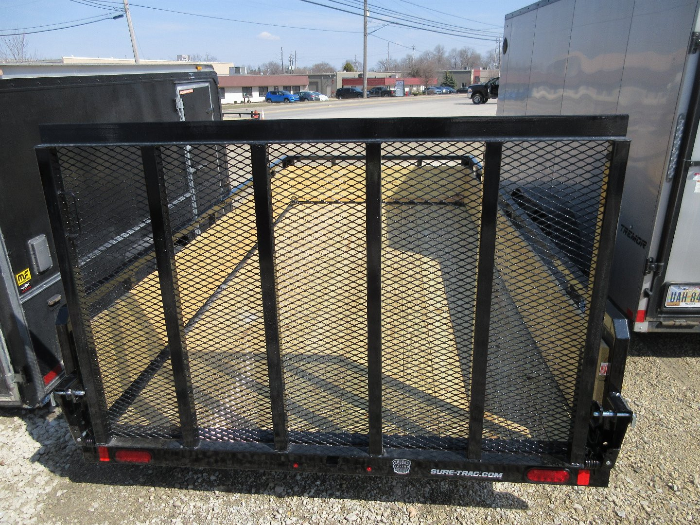 New Sure-Trac 7 x 14 Tube Top Three Board Trailer  7K Tandem