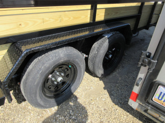 New Sure-Trac 7 x 14 Tube Top Three Board Trailer  7K Tandem