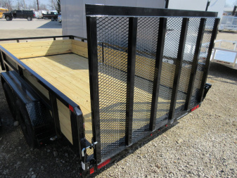 New Sure-Trac 7 x 14 Tube Top Three Board Trailer  7K Tandem