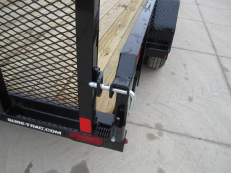 New Sure-Trac 7 X 16 Tube Top Utility 7K Tandem W/5' gate