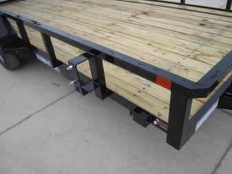 New Sure-Trac 7 X 16 Tube Top Utility 7K Tandem W/5' gate