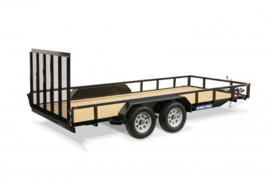 New Sure-Trac 7 X 16 Tube Top Utility 7K Tandem W/5' gate