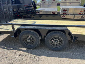 New 2025 Sure-Trac Utility Trailer 7X18 7K TUBE TOP