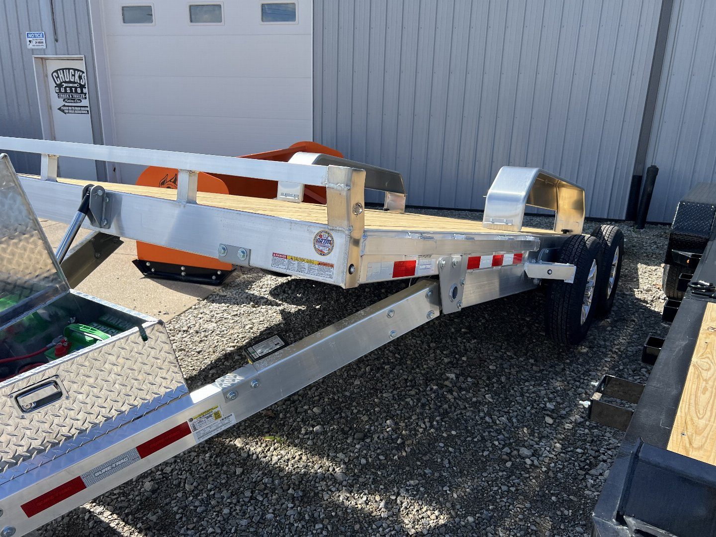 New 2025 SURE-TRAC 82 x 18 Aluminum Power Tilt 7K Car Hauler