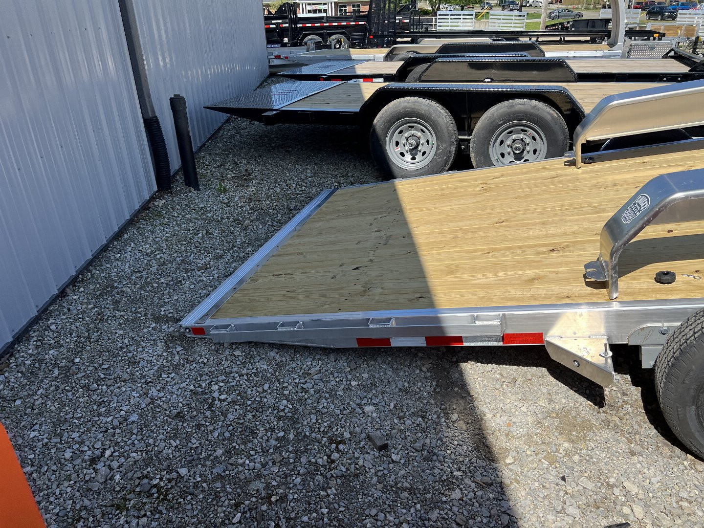 New 2025 SURE-TRAC 82 x 18 Aluminum Power Tilt 7K Car Hauler