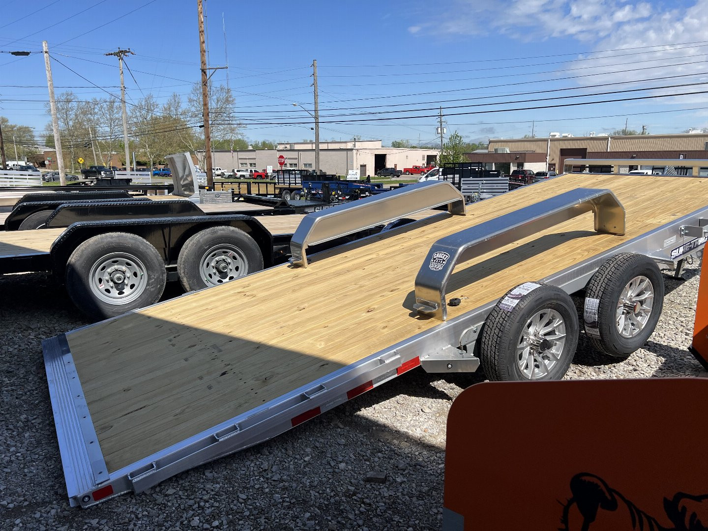 New 2025 SURE-TRAC 82 x 18 Aluminum Power Tilt 7K Car Hauler