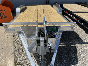 New 2025 SURE-TRAC 82 x 18 Aluminum Power Tilt 7K Car Hauler