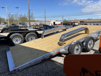 New 2025 SURE-TRAC 82 x 18 Aluminum Power Tilt 7K Car Hauler