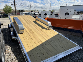 New 2025 SURE-TRAC 82 x 18 Aluminum Power Tilt 7K Car Hauler