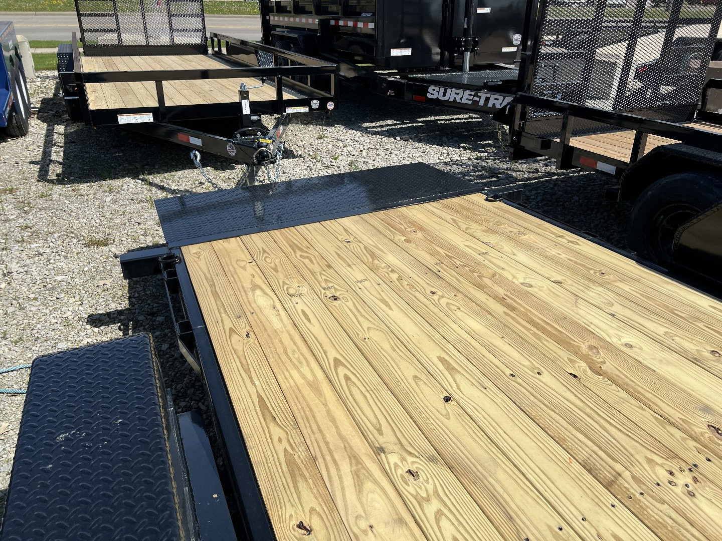 New Sure-Trac 7 x 18 Tilt Bed Equipment Trailer 14K