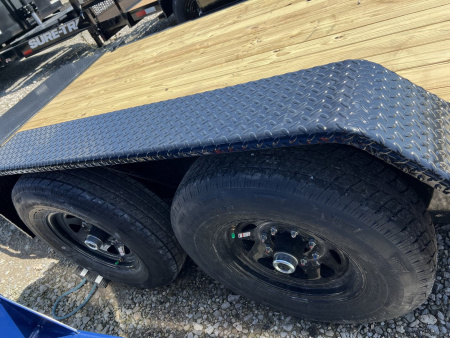 New Sure-Trac 7 x 18 Tilt Bed Equipment Trailer 14K