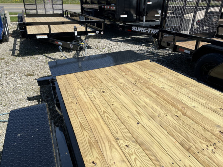 New Sure-Trac 7 x 18 Tilt Bed Equipment Trailer 14K