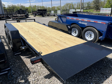 New Sure-Trac 7 x 18 Tilt Bed Equipment Trailer 14K