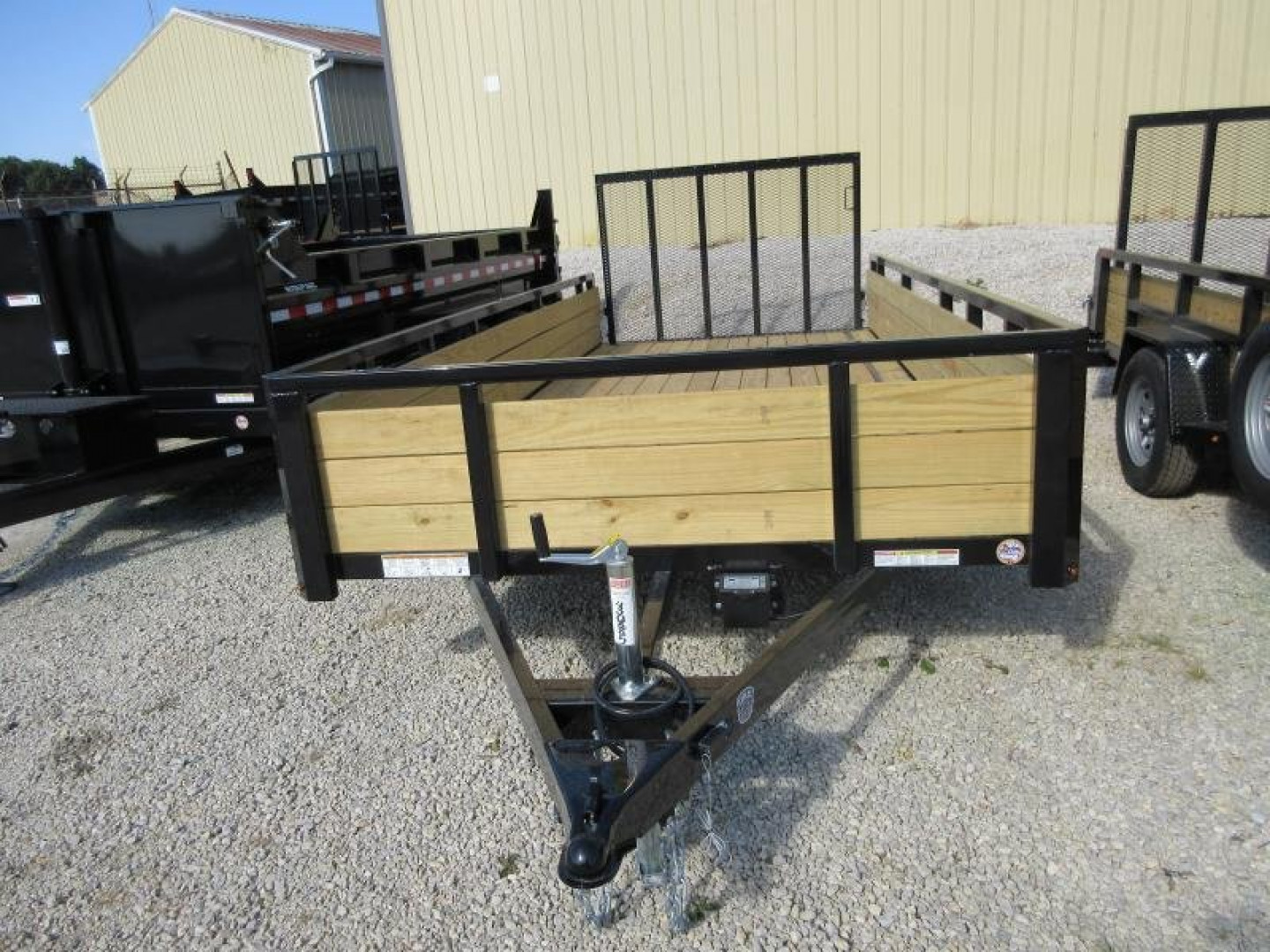 New Sure-Trac 7 x 16 Tube Top Three Board Trailer  7K Tandem
