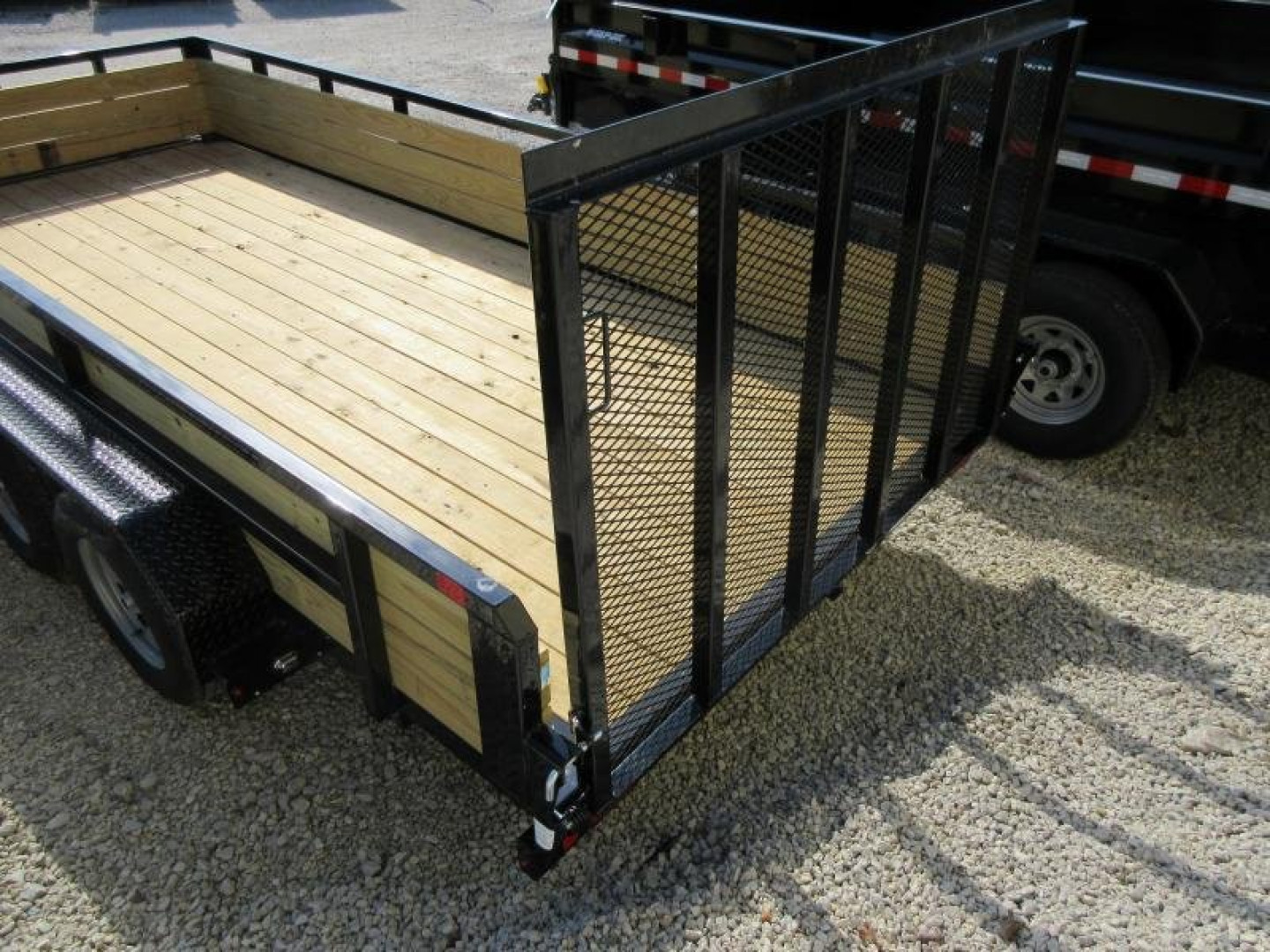 New Sure-Trac 7 x 16 Tube Top Three Board Trailer  7K Tandem