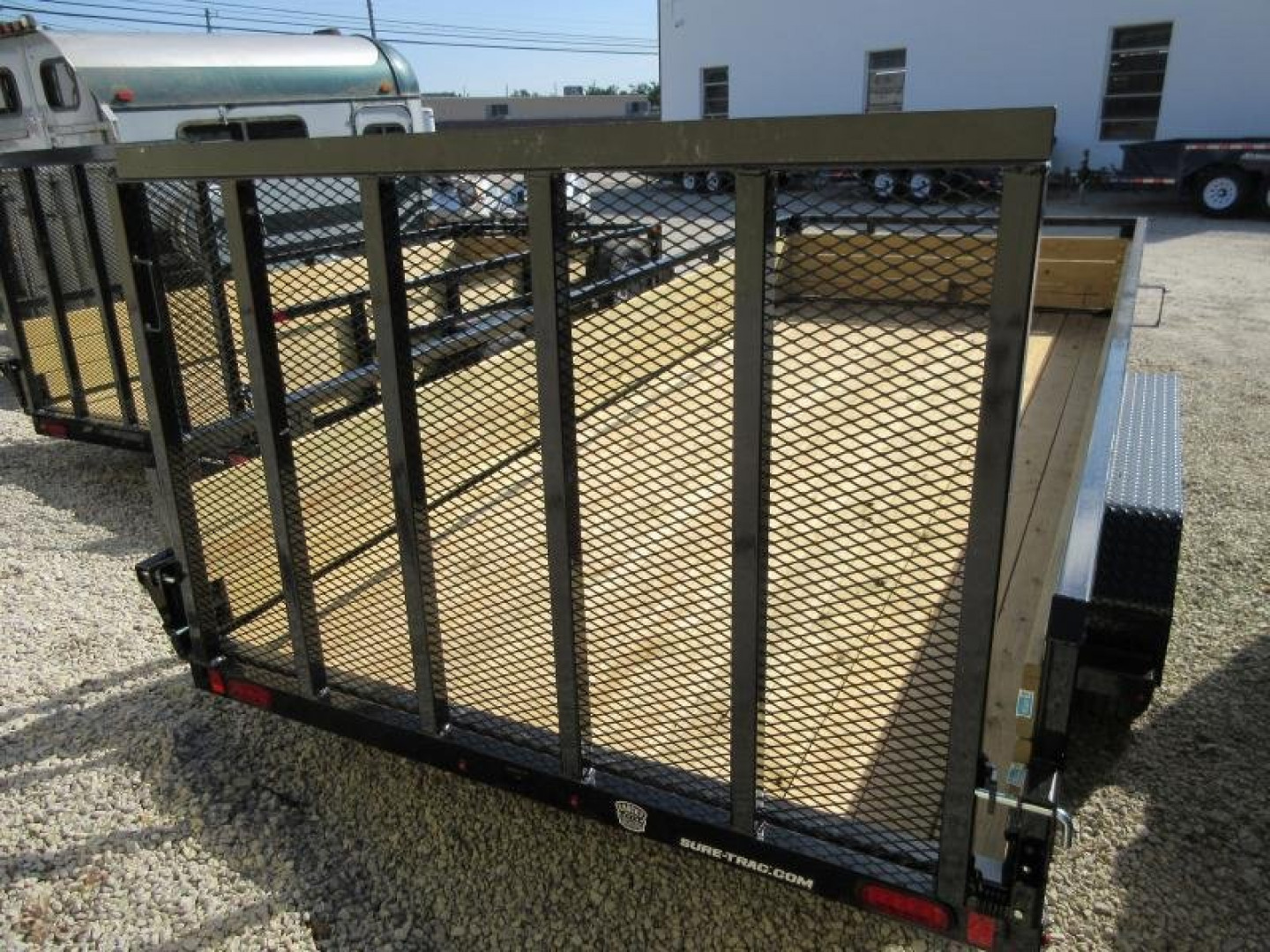 New Sure-Trac 7 x 16 Tube Top Three Board Trailer  7K Tandem