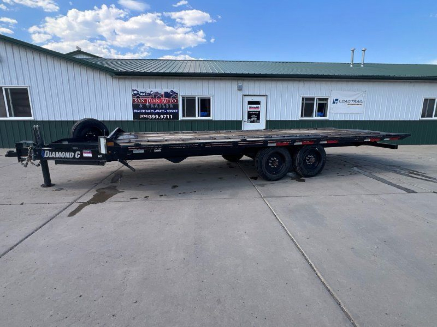 Used 2023 Diamond C Trailers 22' Tilt Deck Equipment Trailer