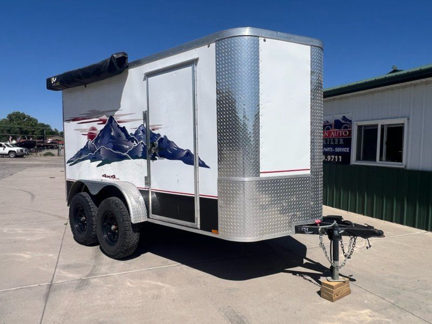 Used 2021 Arising Industries 6'X12' Overland Moto Cargo / Enclosed Trailer
