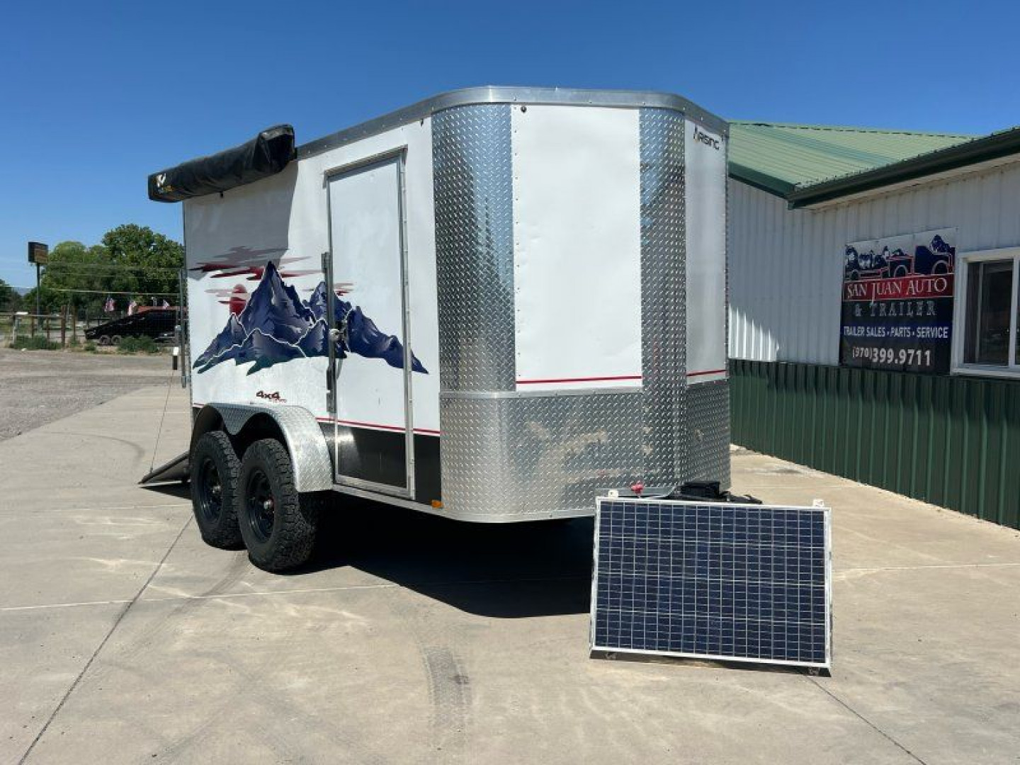 Used 2021 Arising Industries 6'X12' Overland Moto Cargo / Enclosed Trailer