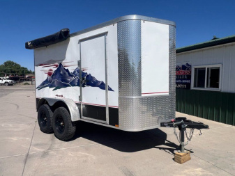 Used 2021 Arising Industries 6'X12' Overland Moto Cargo / Enclosed Trailer