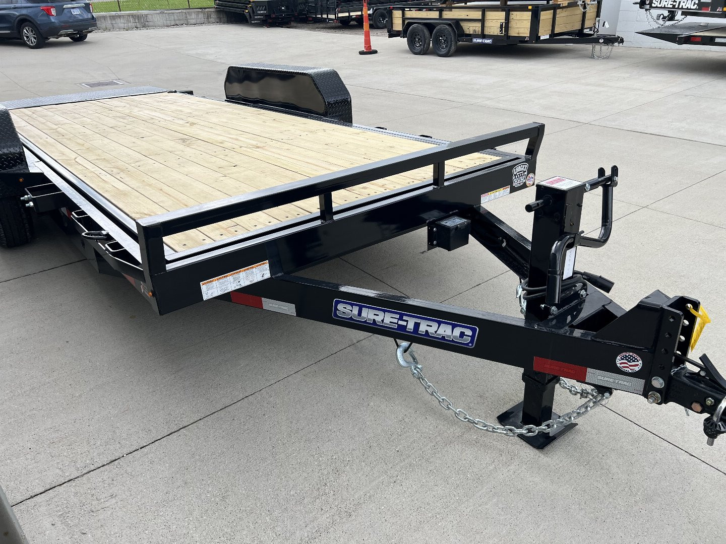 New Sure-Trac 7 x 18 Tilt Bed Equipment Trailer 14K