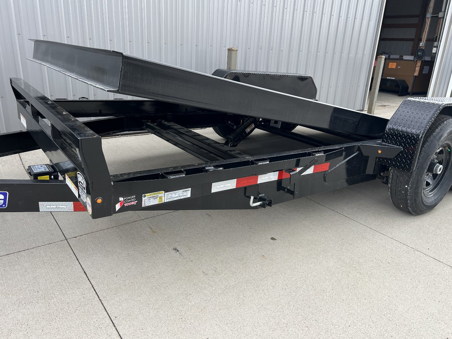 New Sure-Trac 7 x 18 Tilt Bed Equipment Trailer 14K